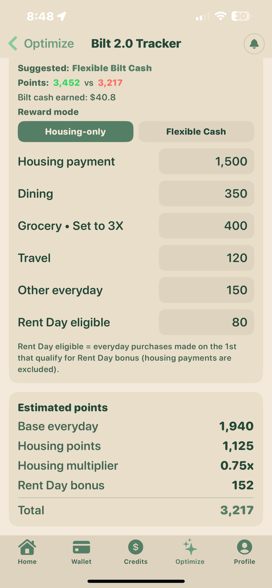 See your Bilt setup in real time